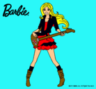 Dibujo Barbie guitarrista pintado por druky24