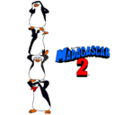 Dibujo Madagascar 2 Pingüinos pintado por sheimus