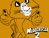 Dibujo Madagascar 2 Alex pintado por rrgtth