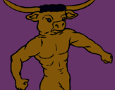 Dibujo Cabeza de búfalo pintado por arnauko