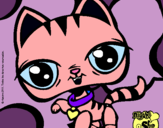 Dibujo Gatito Littlest Pet Shop pintado por agoszacha