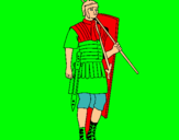 Dibujo Soldado romano pintado por JAVIER10