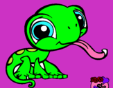 Dibujo Lagarto Littlest Pet Shop pintado por cherli