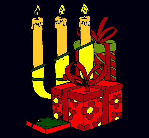 Candelabro y regalos