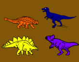 Dibujo Dinosaurios de tierra pintado por cxvzcv