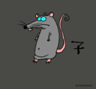 Dibujo Rata pintado por irene2cora