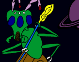 Dibujo Hormiga alienigena pintado por bufi