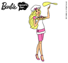 Dibujo Barbie cocinera pintado por vale42