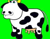 Dibujo Vaca pensativa pintado por manolo132089