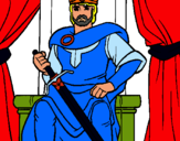 Dibujo Caballero rey pintado por principe34