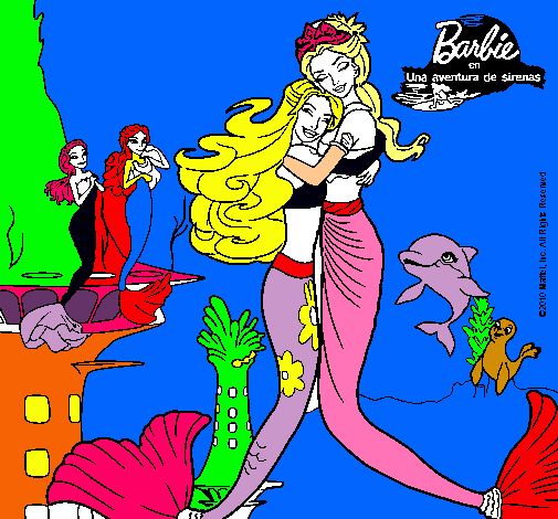 Barbie sirena y la reina sirena