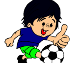 Dibujo Chico jugando a fútbol pintado por cjhdbgdgcd4