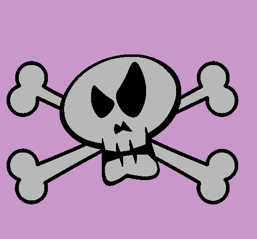 Dibujo de Una bandera pirata pintado por en Dibujos.net el día 26