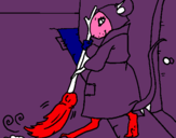 Dibujo La ratita presumida 1 pintado por ariana29