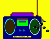 Dibujo Radio cassette 2 pintado por ramoncin