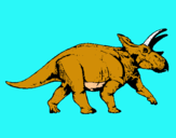 Dibujo Triceratops pintado por franyer