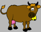 Dibujo Vaca lechera pintado por kevinp28