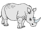 Dibujo Rinoceronte pintado por rinoserote