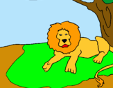 Dibujo Rey león pintado por AndreaGGM