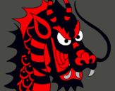 Dibujo Cabeza de dragón pintado por lmfao