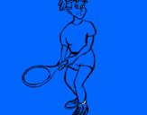 Dibujo Chica tenista pintado por aleyda