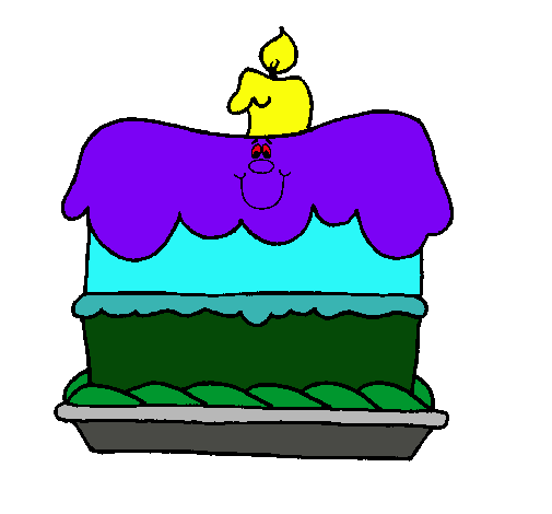 Dibujo Pastel de cumpleaños pintado por Lhaturrita