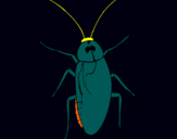 Dibujo Cucaracha grande pintado por charlotin