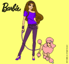 Dibujo Barbie con look moderno pintado por eriakk