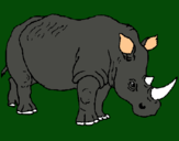 Dibujo Rinoceronte pintado por rinoseronte