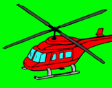 Dibujo Helicóptero  pintado por amine