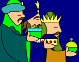 Dibujo Los Reyes Magos 3 pintado por andreajavir