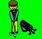 Dibujo Jugador de golf II pintado por lalalalalala