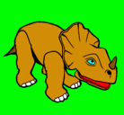 Dibujo Triceratops II pintado por bghyujiklo
