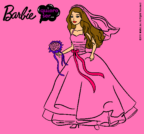 Barbie vestida de novia