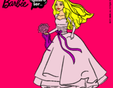 Dibujo Barbie vestida de novia pintado por Tamara27