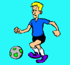 Dibujo Jugador de fútbol pintado por aceptarnogua