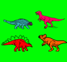 Dibujo Dinosaurios de tierra pintado por kkkk