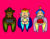 Dibujo Los Reyes Magos 4 pintado por reye