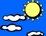 Dibujo Sol y nubes 2 pintado por 111111carlo
