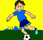 Dibujo Jugar a fútbol pintado por juliancho