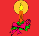 Dibujo Vela de navidad pintado por 252629659030