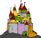 Dibujo Castillo medieval pintado por leunuel