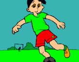 Dibujo Jugar a fútbol pintado por Eeerriicc