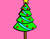Dibujo Árbol de navidad II pintado por arbolito