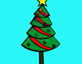 Dibujo Árbol de navidad II pintado por marinnnnnnnn