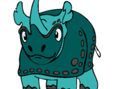 Dibujo Rinoceronte pintado por passteni