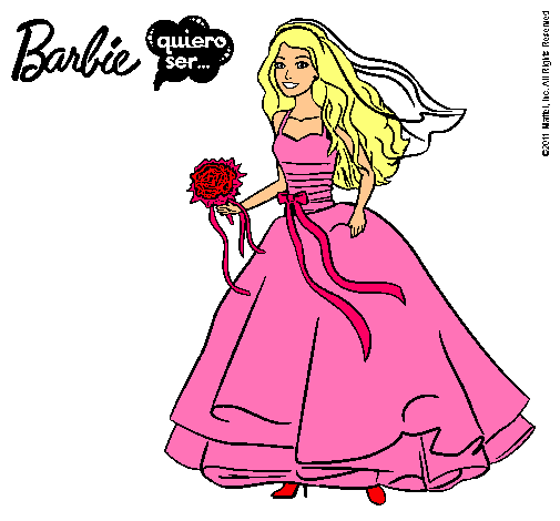 Barbie vestida de novia