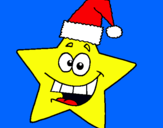 Dibujo estrella de navidad pintado por albaylucas