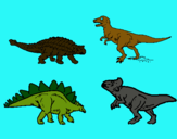 Dibujo Dinosaurios de tierra pintado por jenabelle