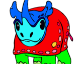 Dibujo Rinoceronte pintado por  aventur
